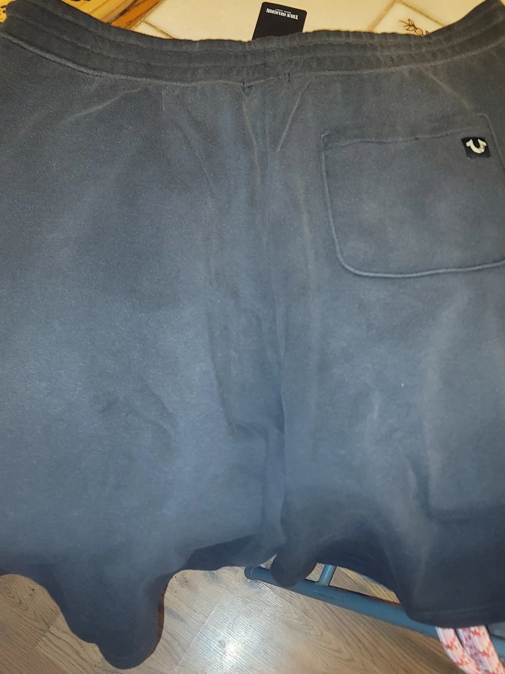 True Religion Men’s Black Fleece Lounge Pants